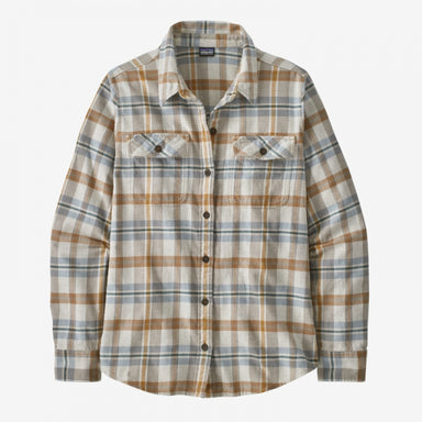 Patagonia Women's L/S Organic Cotton MW Fjord Flannel Shirt Fields: Natural