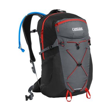 CamelBak Fourteener‚ 26 Hydration Hiking Pack with Crux 3L Reservoir Graphite/Red Poppy