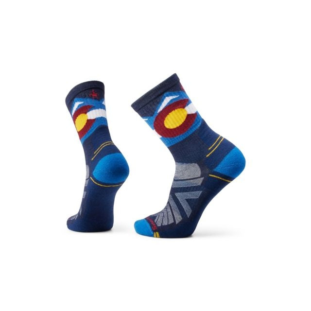 Smartwool Hike Light Cushion Colorado Crew Socks aguna Blue / L