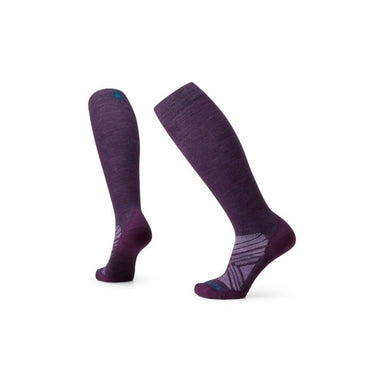 Smartwool Women's Ski Zero Cushion Over The Calf Socks Purple Iris