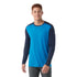 Smartwool Men's Classic All-Season Merino Base Layer Crew aguna Blue-Deep Navy / L
