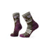 Smartwool Women's Hike Light Cushion Castle Peak Pattern Mid Crew Socks ilitary Olive / M