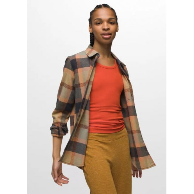 Prana Women's Golden Canyon Flannel Sage