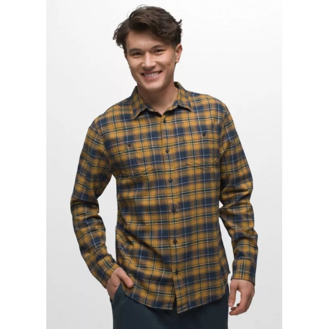 Prana Men's Dolberg Flannel Shirt Embark Brown