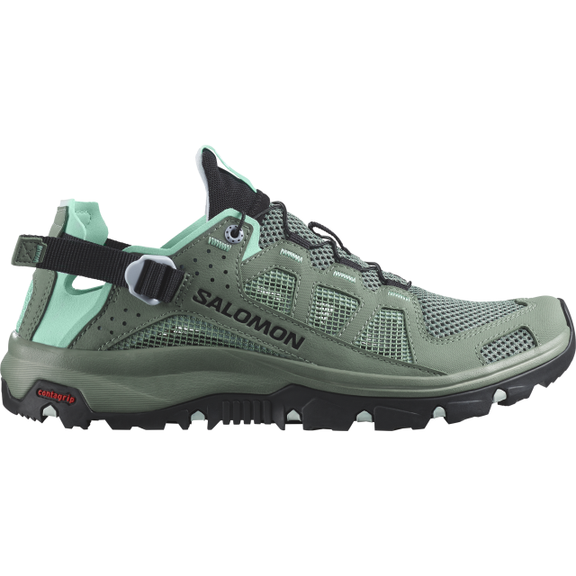 Salomon Women's Techamphibian 5 Laurel Wreath / Arctic Ice / Marine Blue